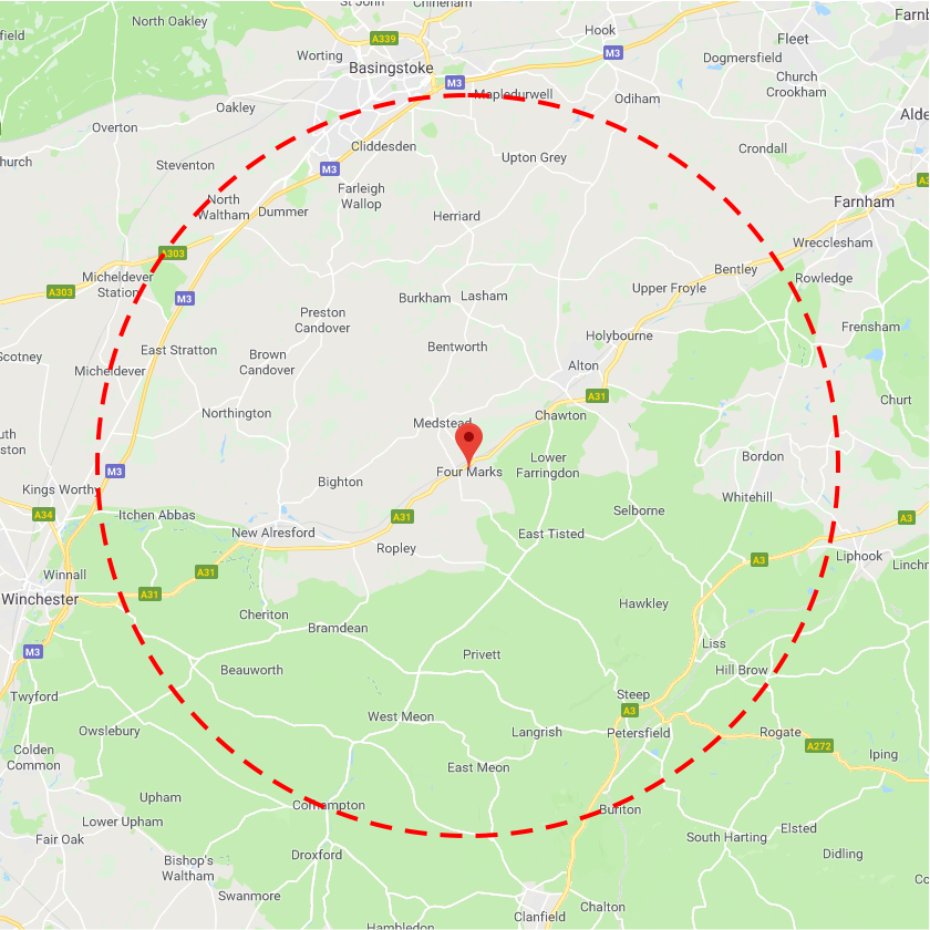 Four Marks (10 mile radius)